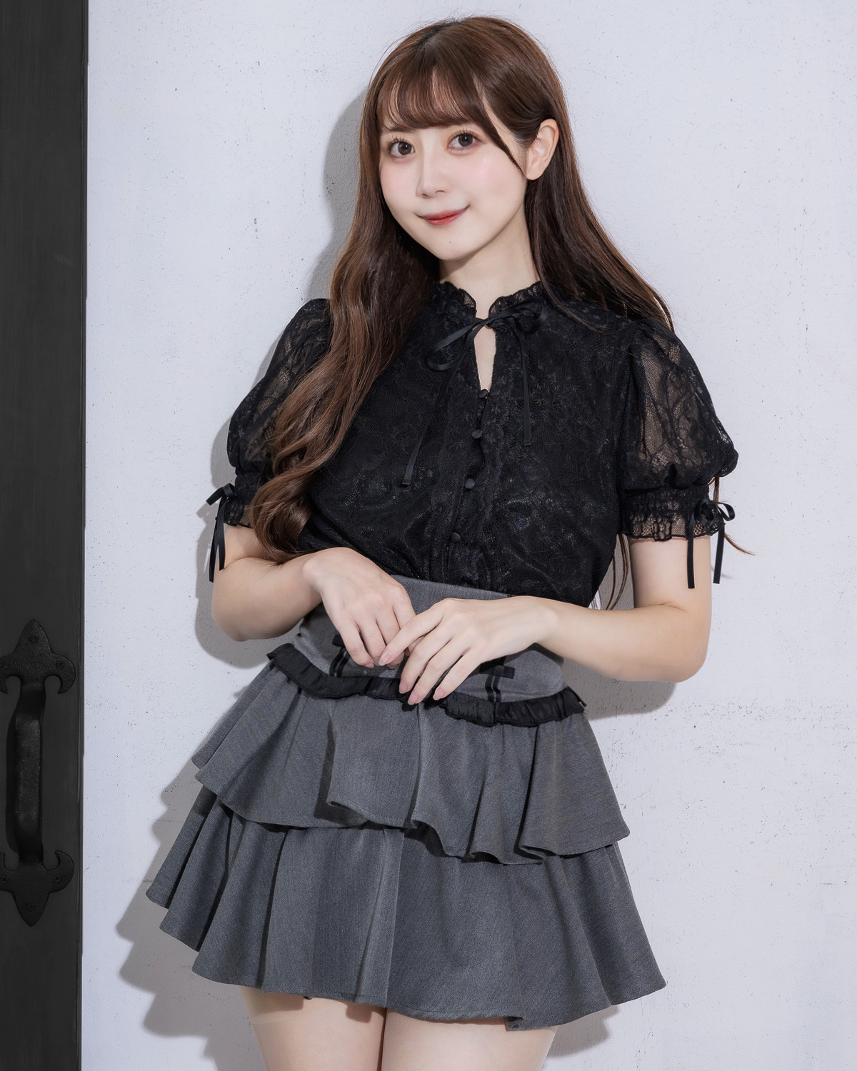 モデル身長:159cm/着用カラー:チャコール