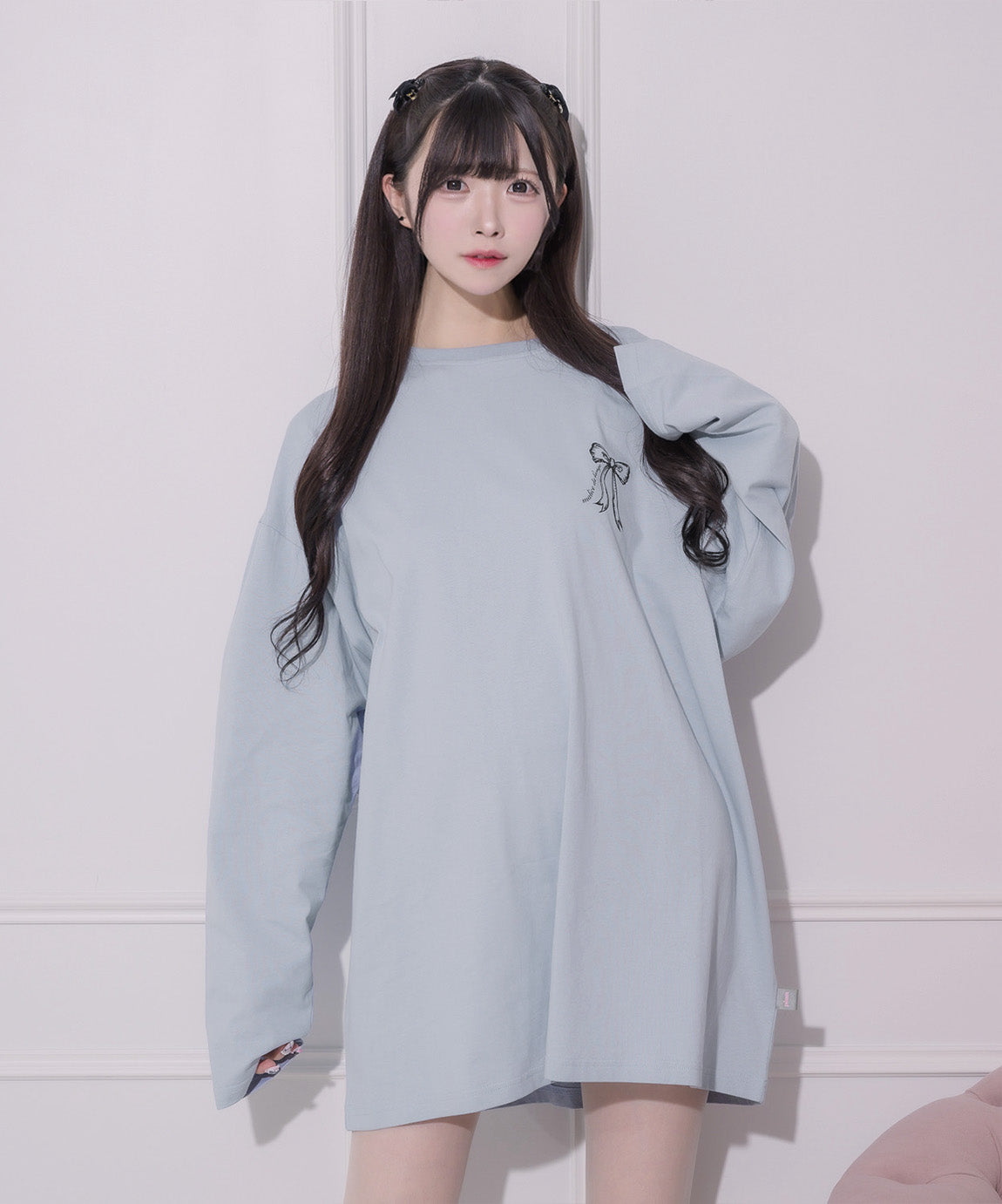 モデル身長:161cm/着用カラー:ブルー