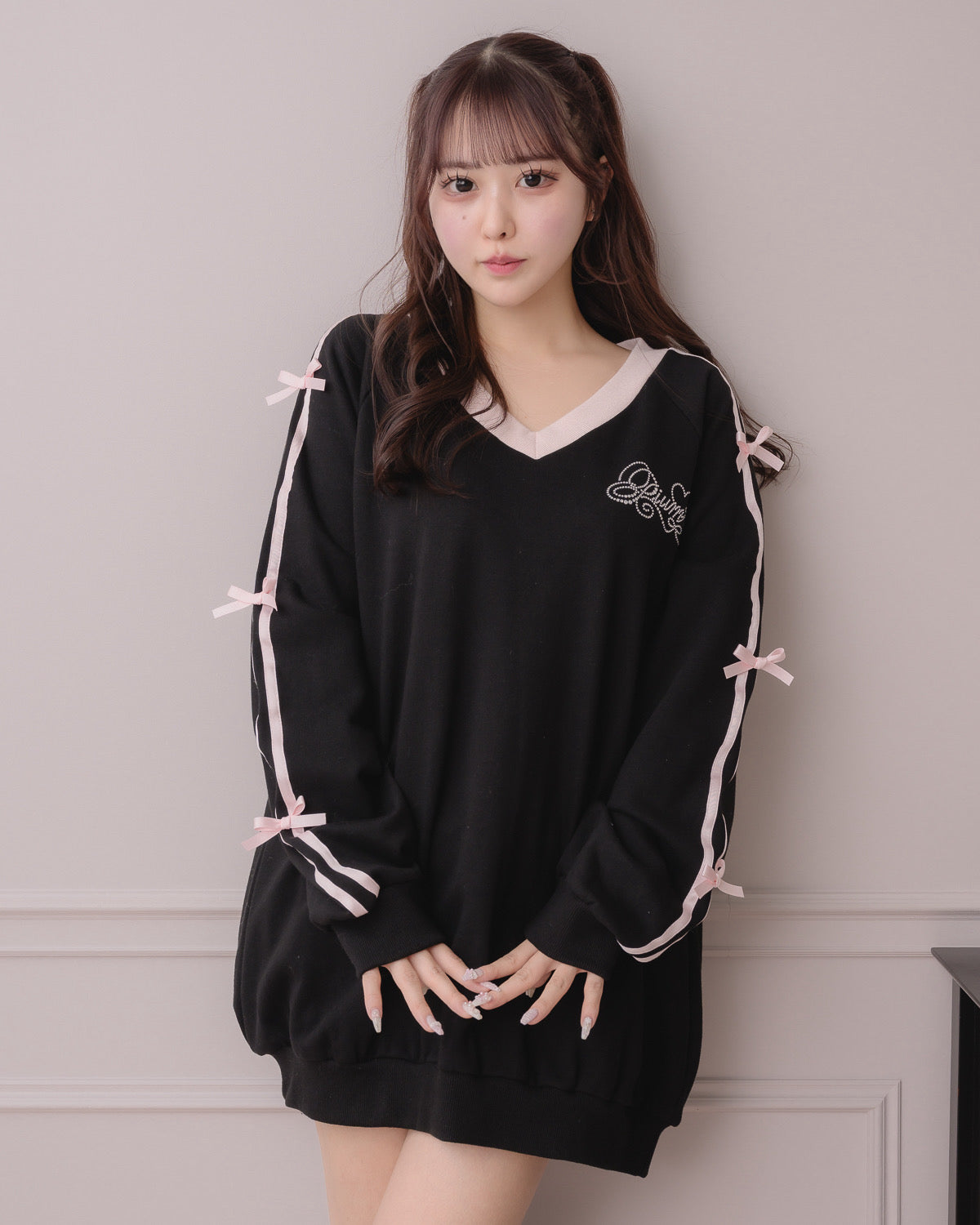 モデル身長:157cm/着用カラー:ブラック