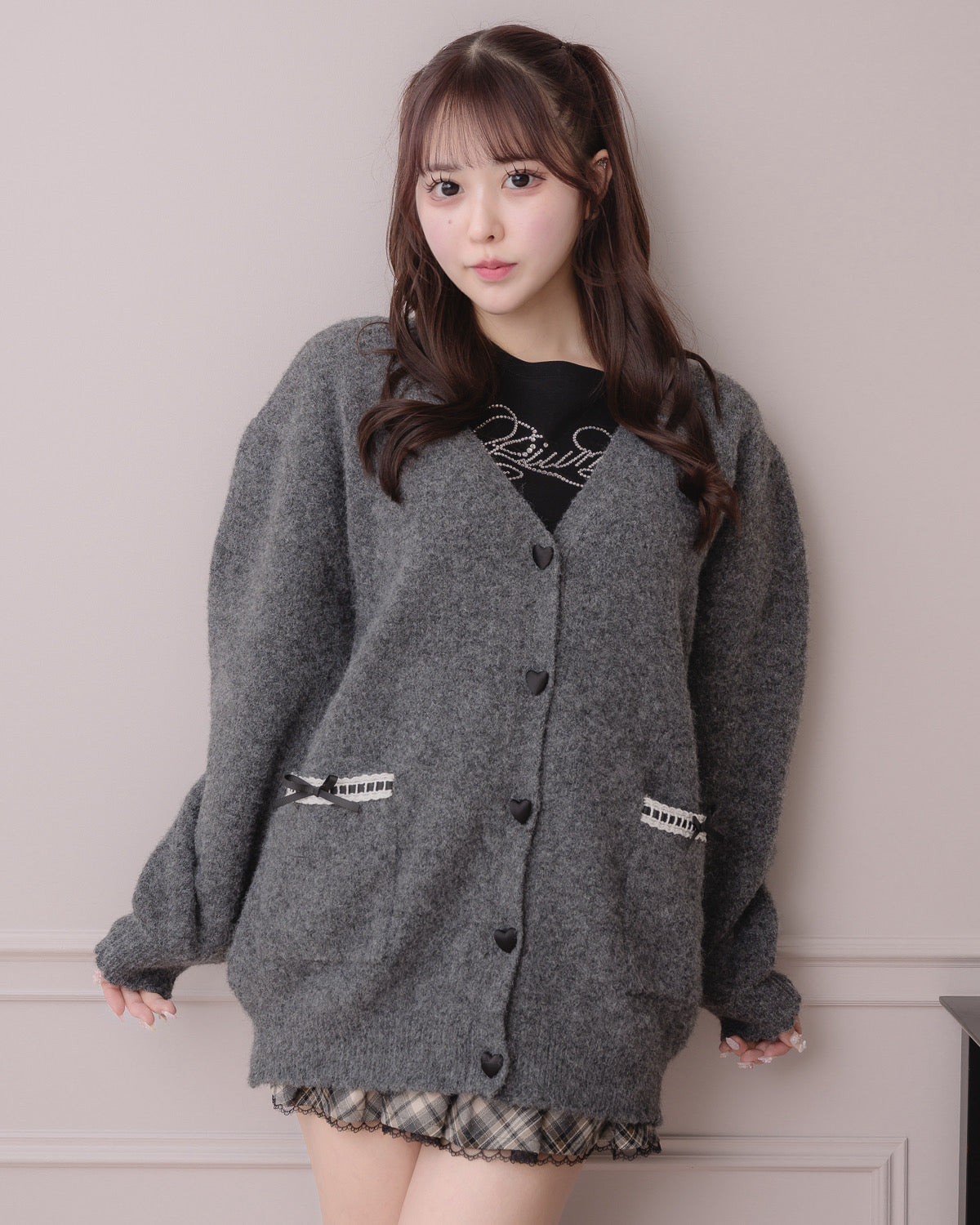 モデル身長:157cm/着用カラー:チャコール