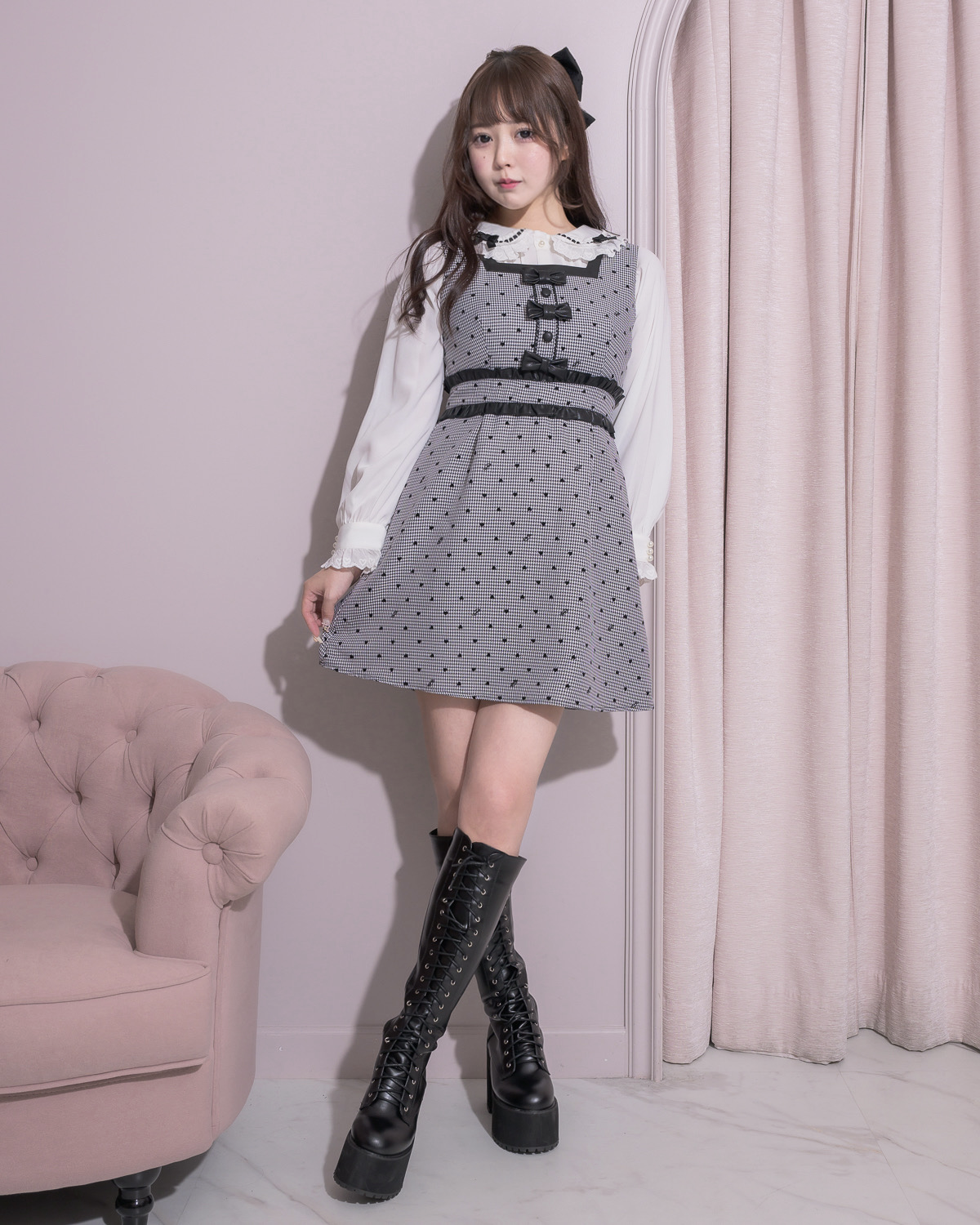 モデル身長:157cm/着用カラー:ミックス