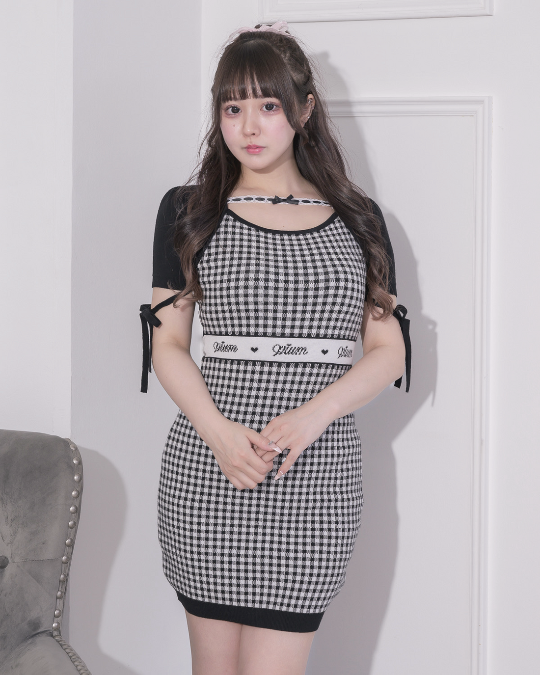 モデル身長:157cm/着用カラー:ブラック