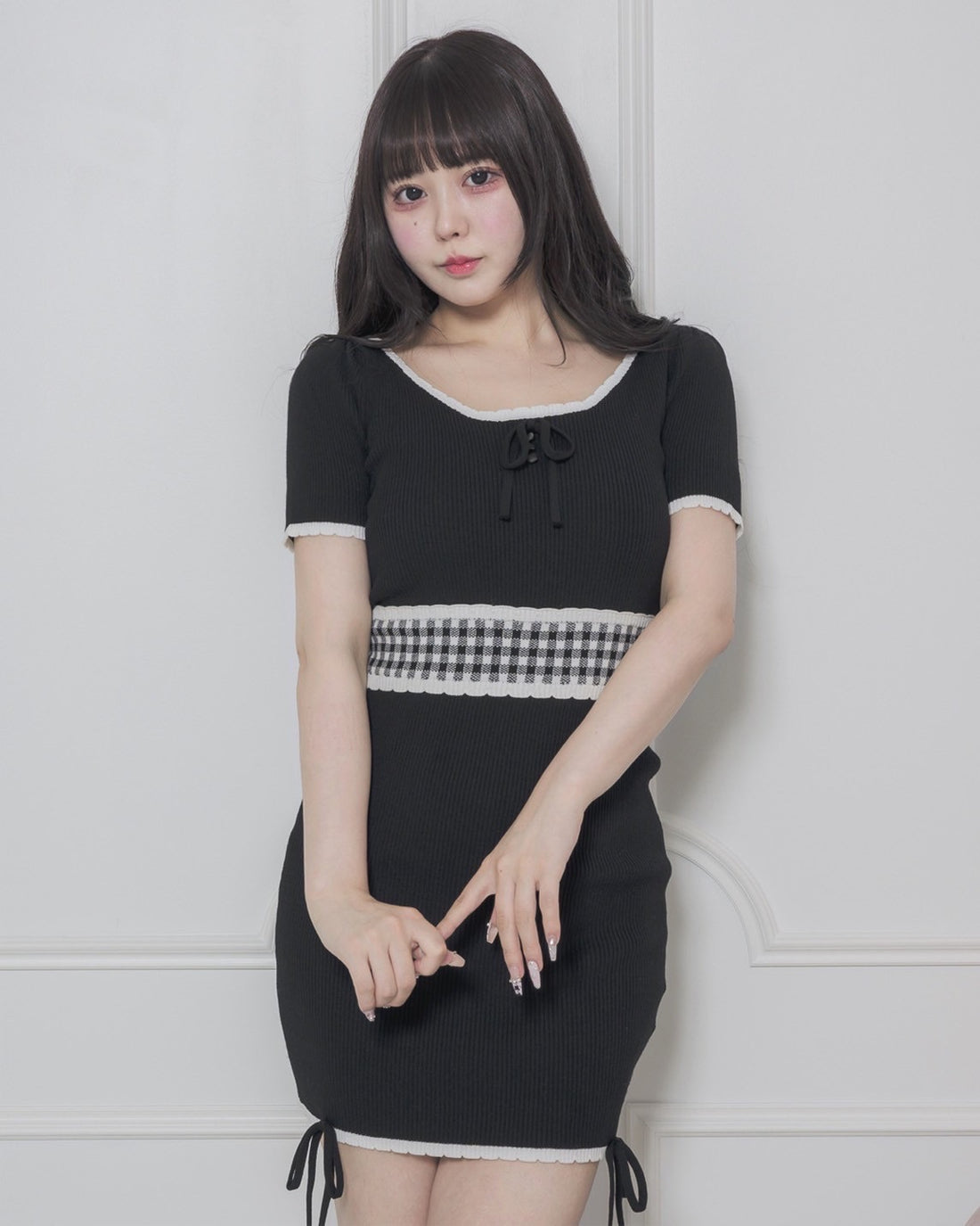 モデル身長:157cm/着用カラー:ブラック