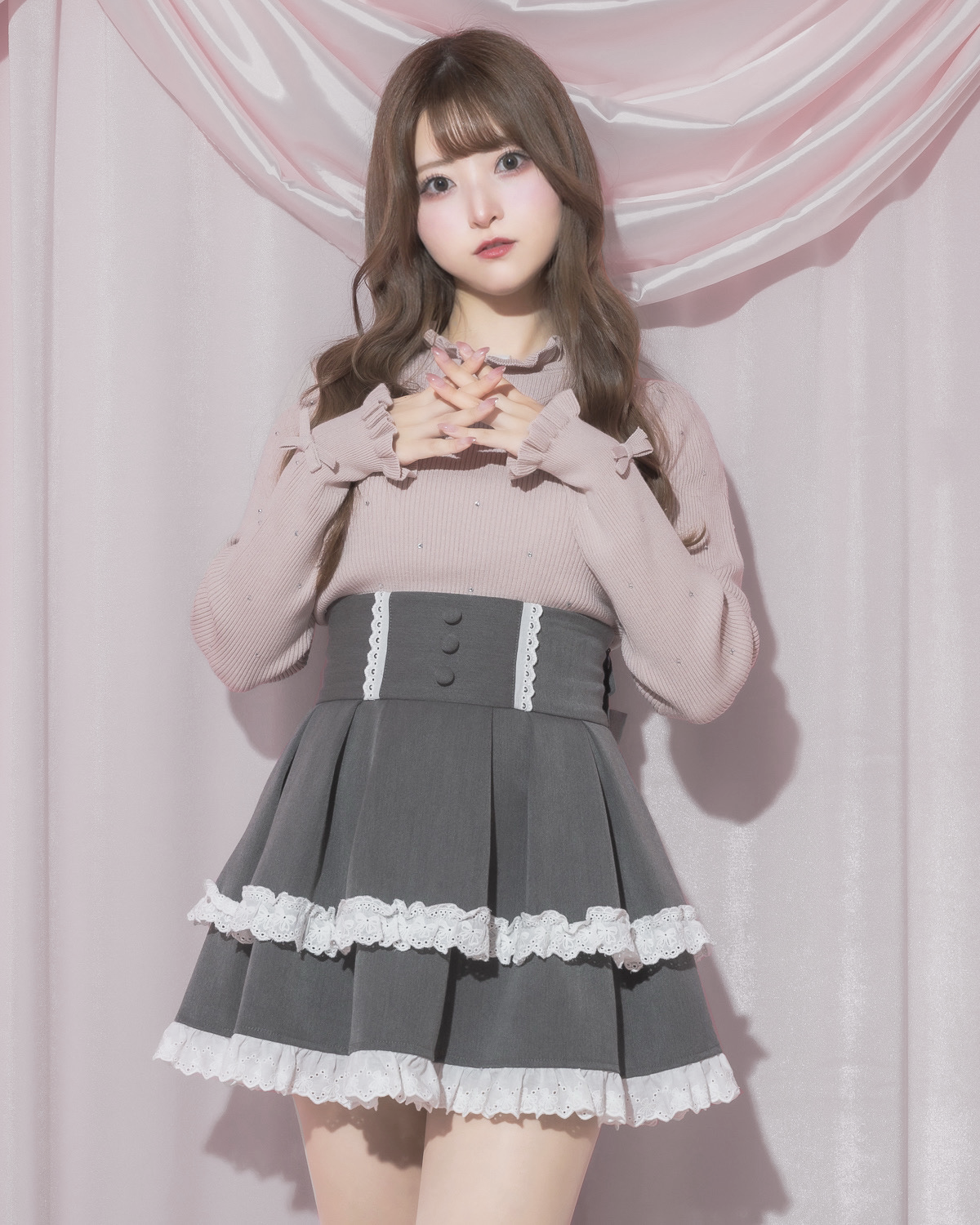 モデル身長:151cm/着用カラー:チャコール