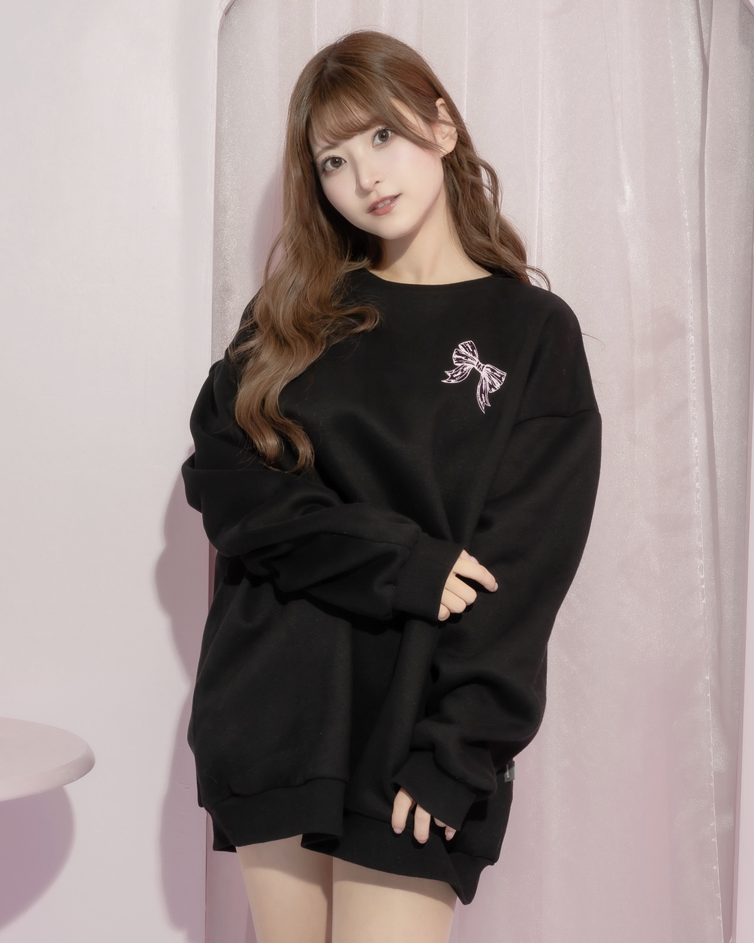 モデル身長:151cm/着用カラー:ブラック