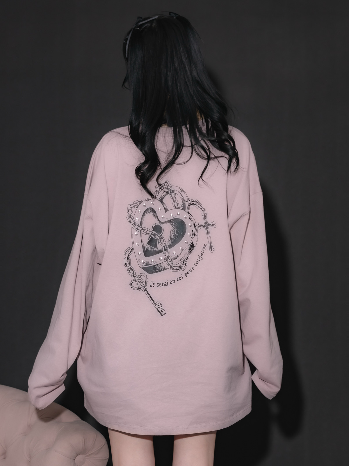 モデル身長:158cm/着用カラー:ピンク