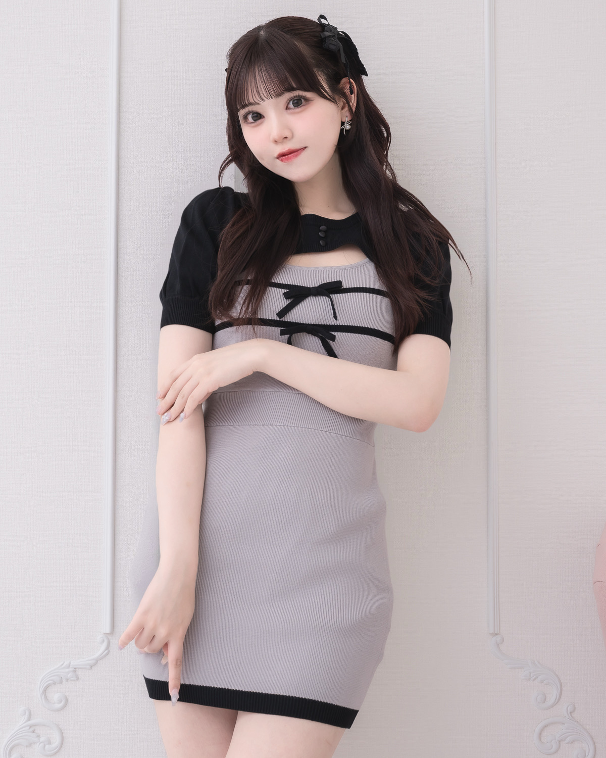 モデル身長:163cm/着用カラー:チャコール