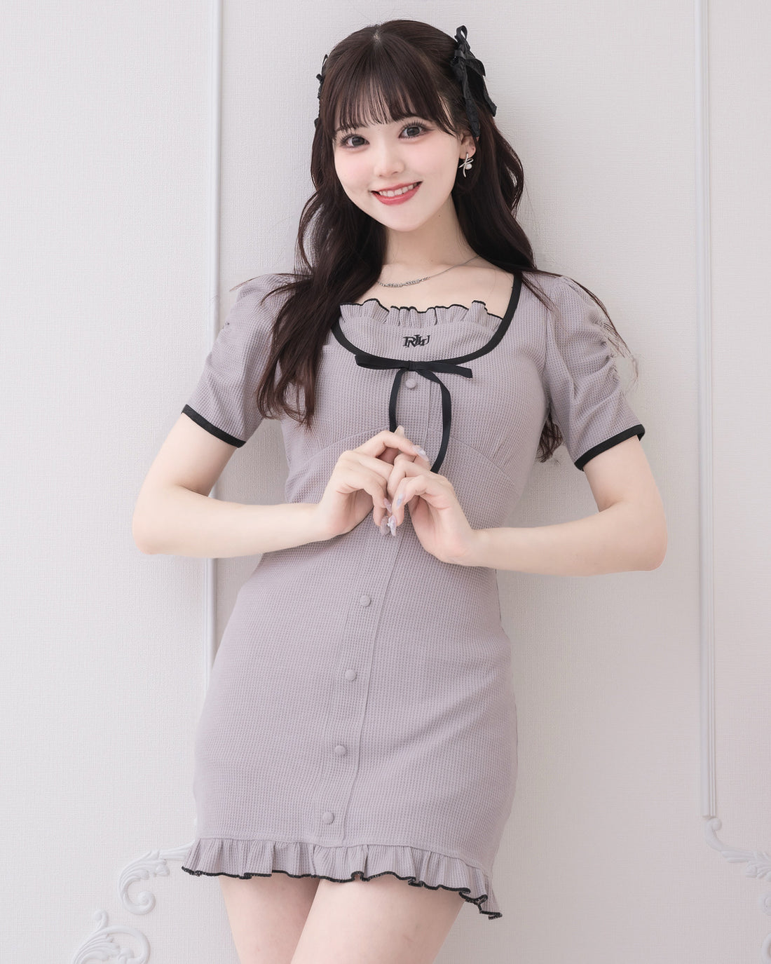 モデル身長:163cm/着用カラー:グレー