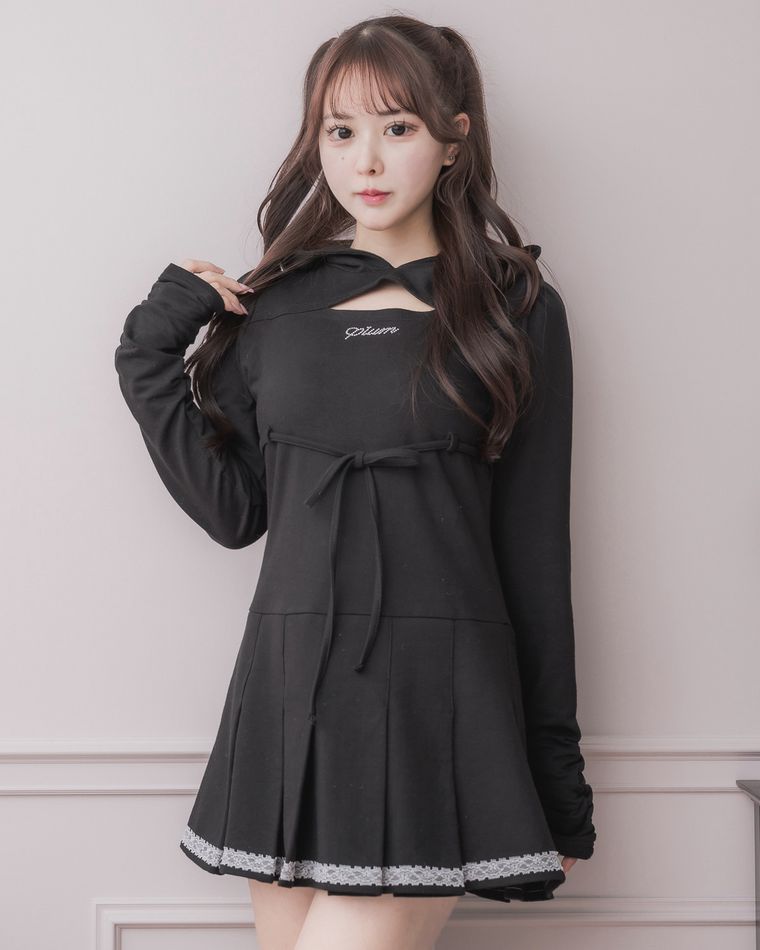 モデル身長:157cm/着用カラー:ブラック