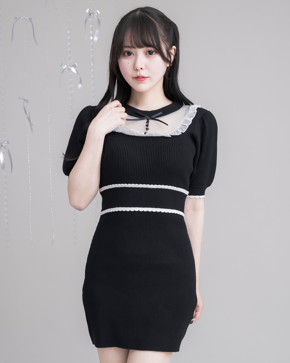 モデル身長:157cm/着用カラー:ブラック
