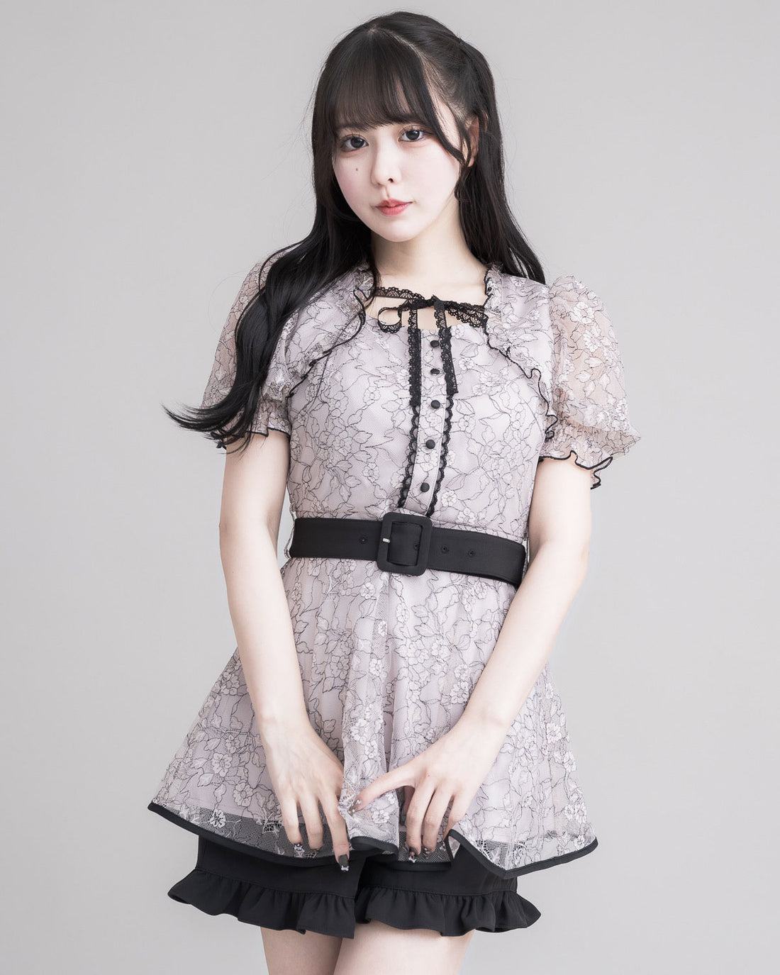 モデル身長:157cm/着用カラー:ピンク