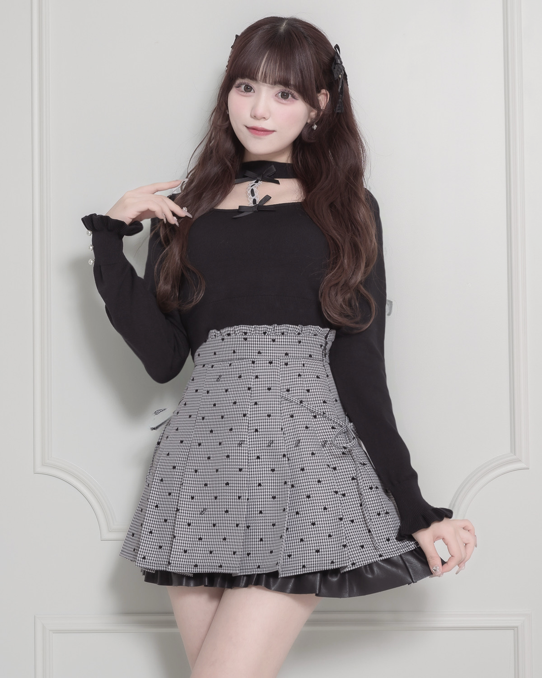 モデル身長:163cm/着用カラー: ブラック