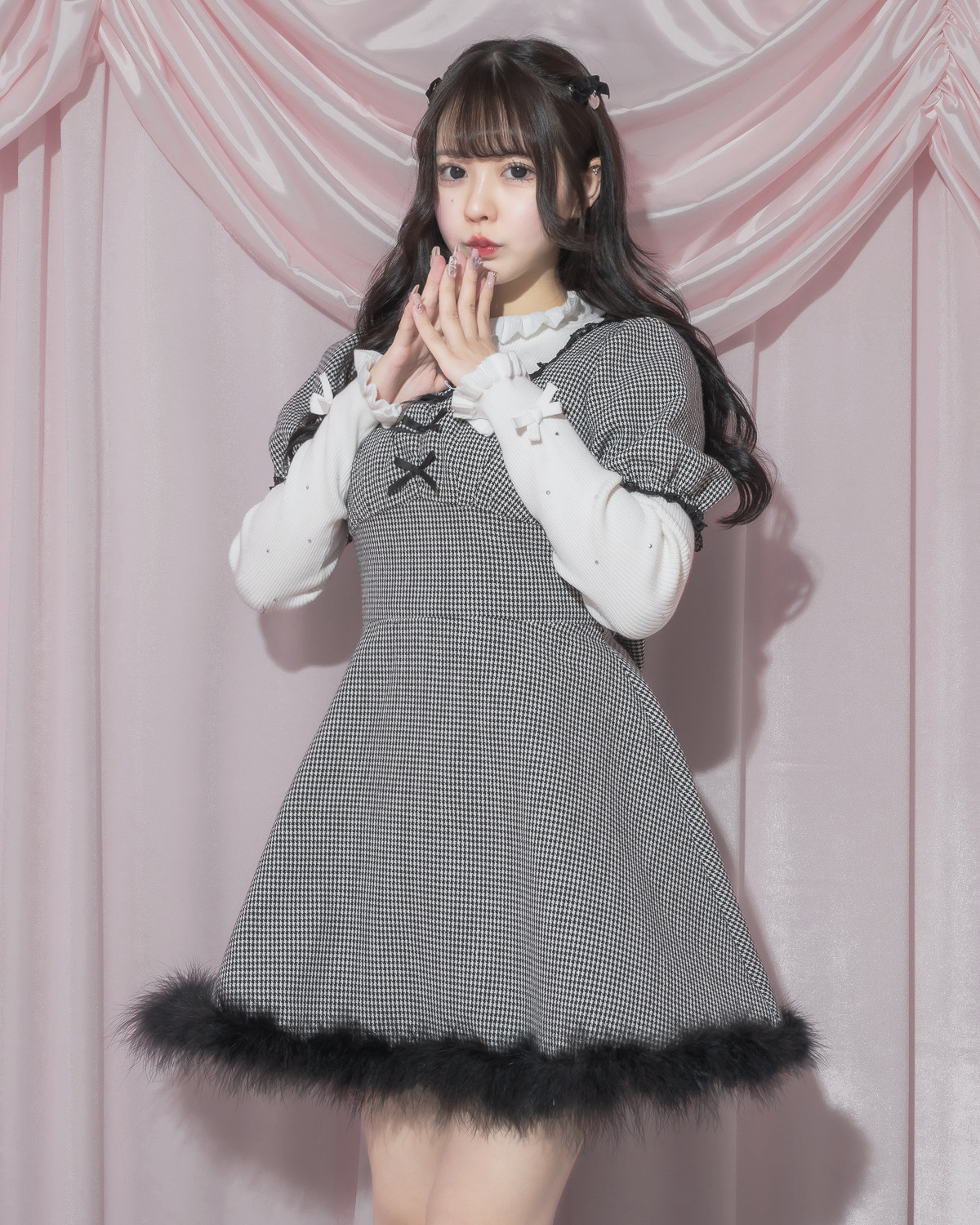 パフスリーブファーワンピース – pium パフスリーブファーワンピース – pium