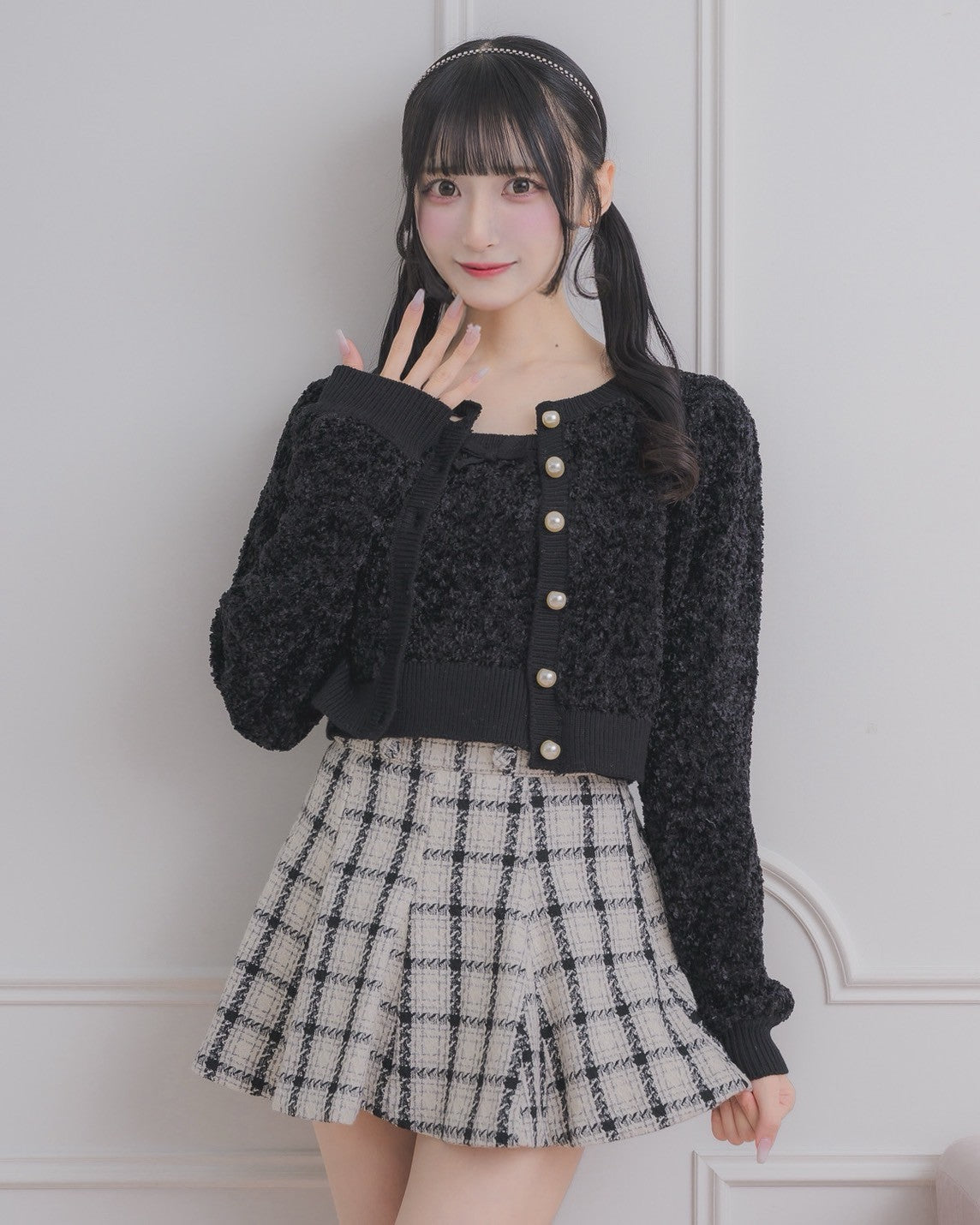 モデル身長:157cm/着用カラー:ブラック