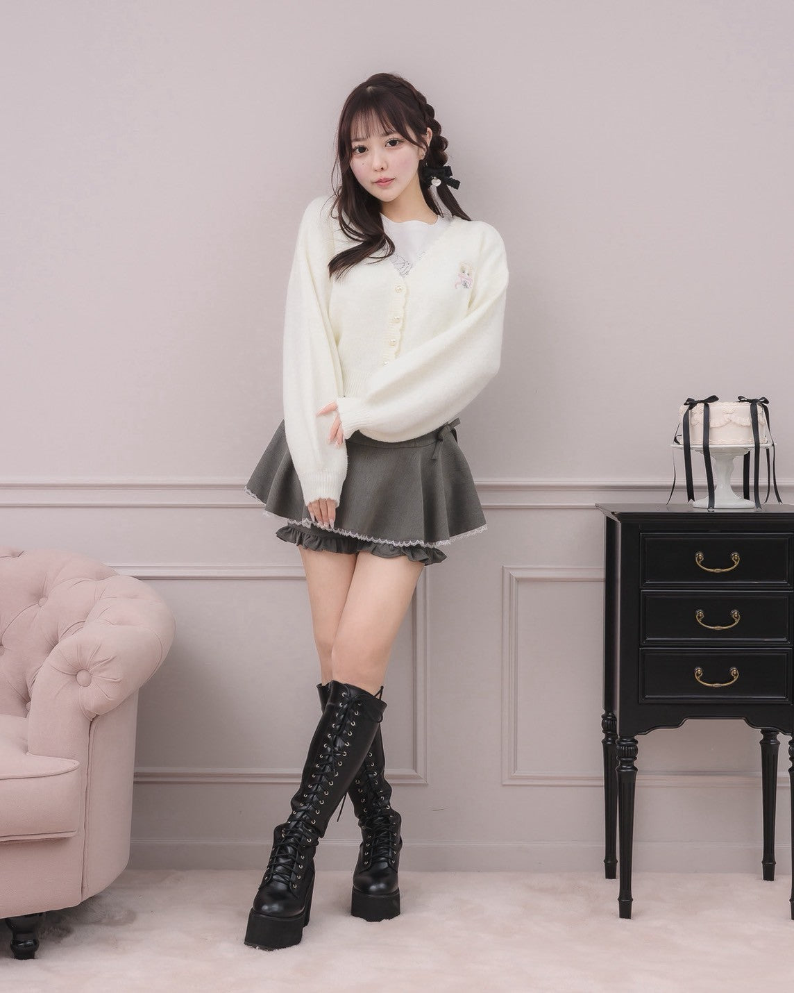 身長:157cm/着用カラー:ホワイト