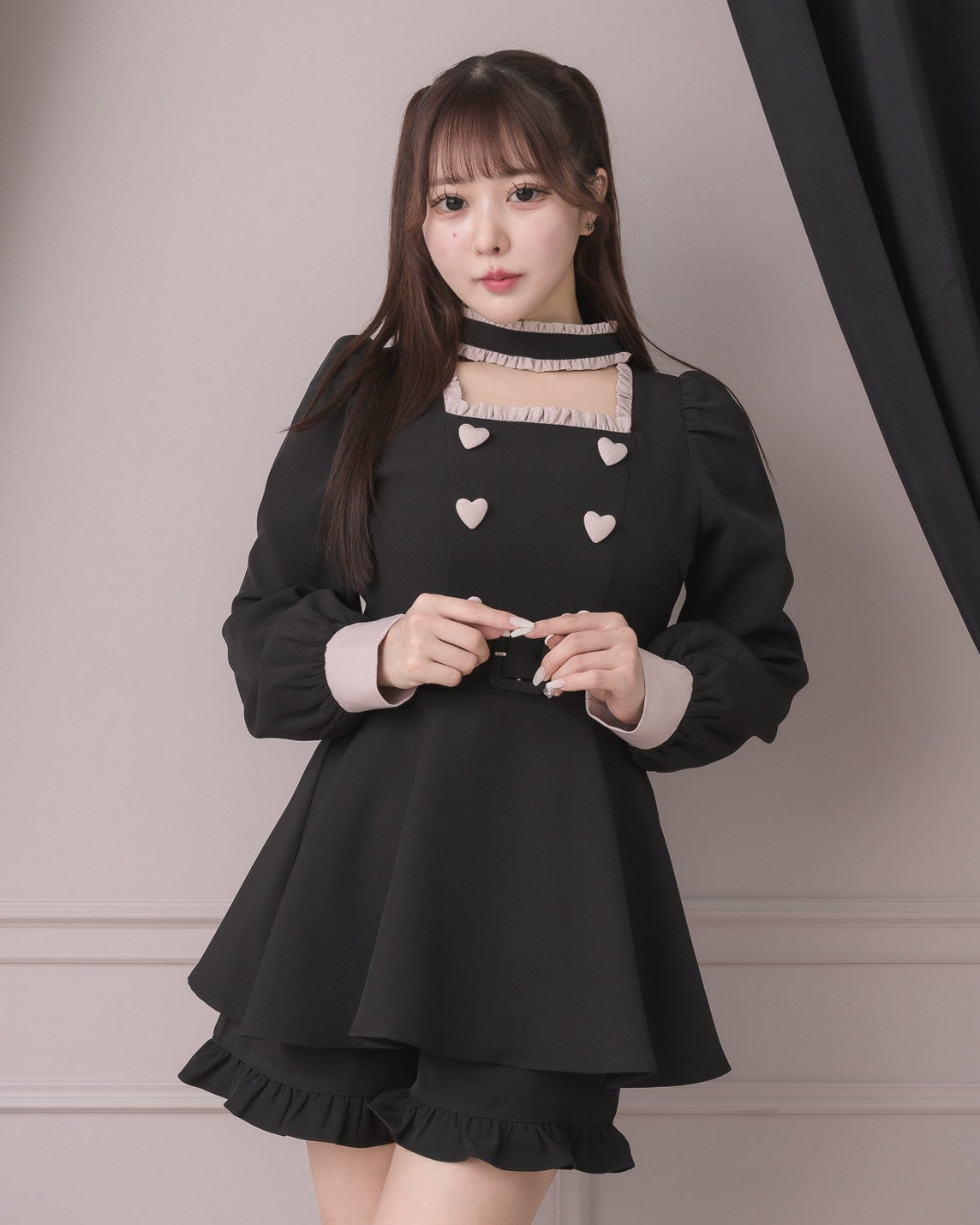 モデル身長:157cm/着用カラー : ブラック