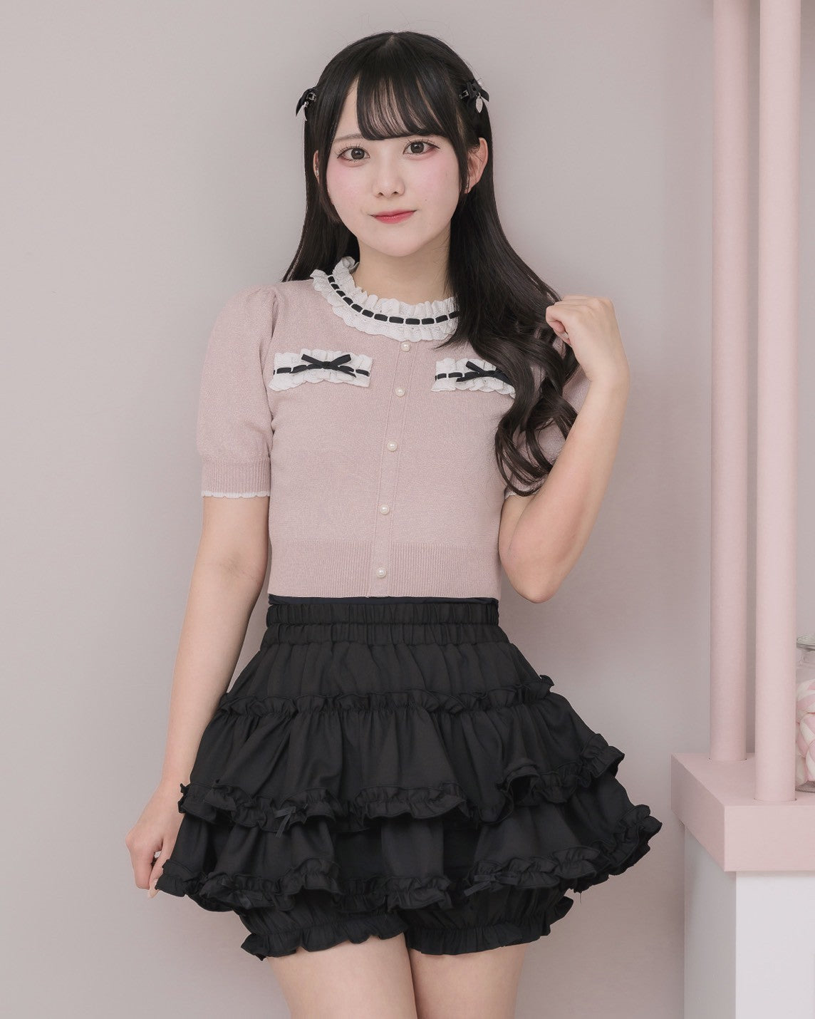 モデル身長:161cm/着用カラー : ピンク