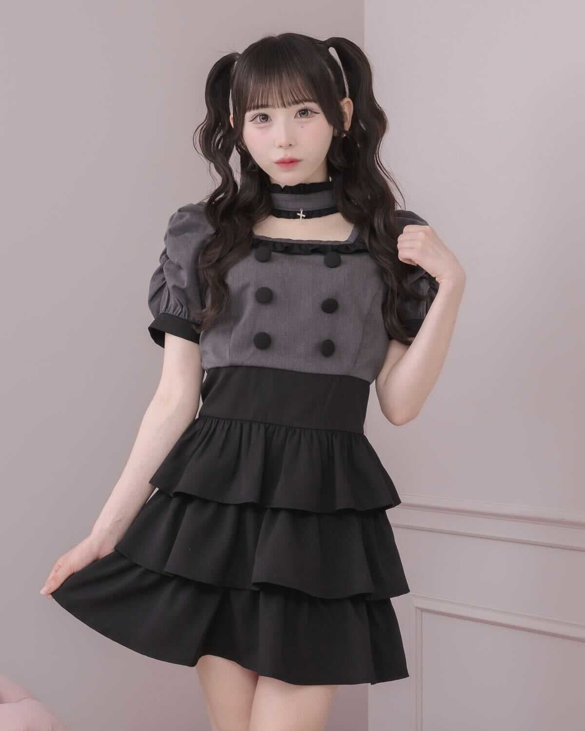 モデル身長:152cm/着用カラー:チャコール