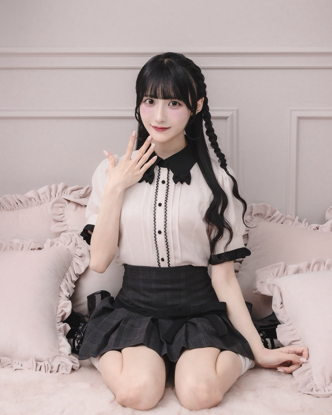 モデル身長:157cm/着用カラー : ピンク