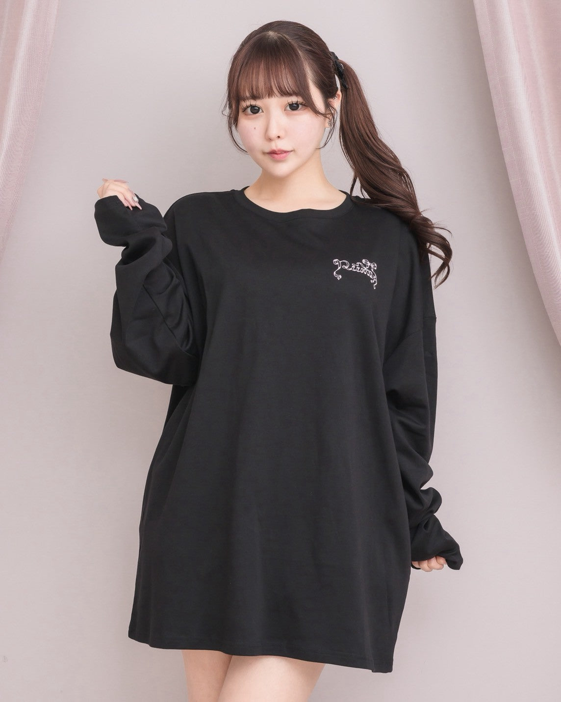 モデル身長:157cm/着用カラー:ブラック