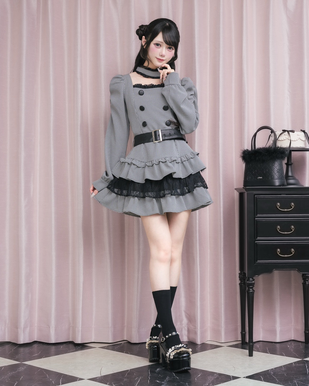 モデル身長:154cm/着用カラー:ミックス
