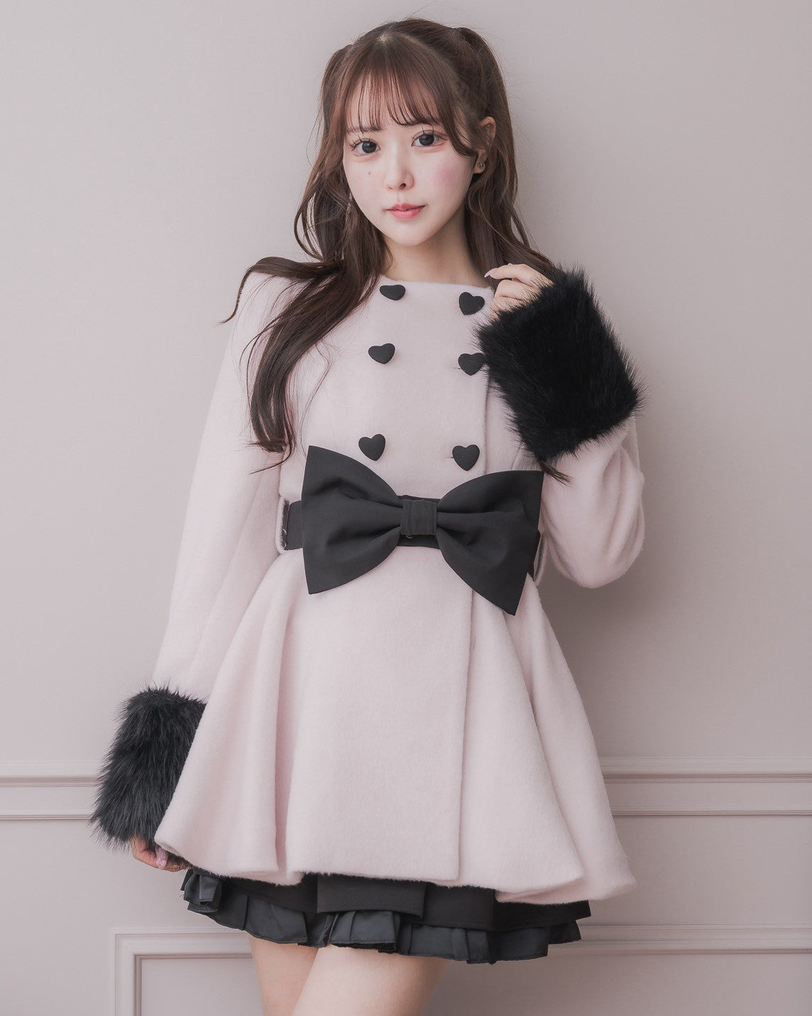 モデル身長:157cm/着用カラー:ピンク