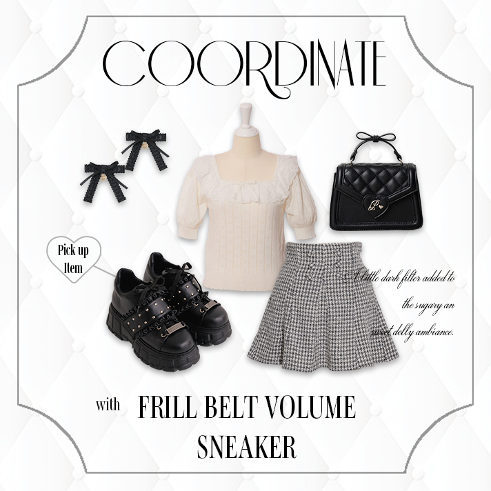 【WEBカタログ】Coordinate with Frill belt volume sneaker