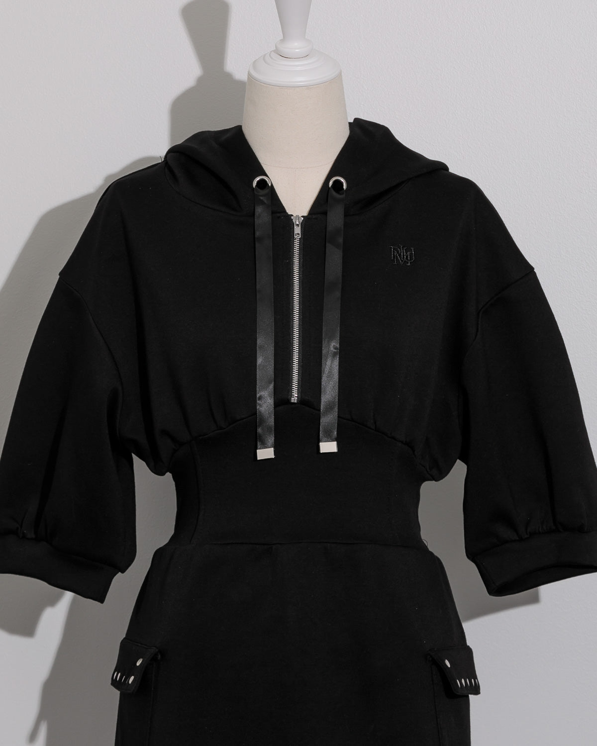 スタッズポケットスウェットワンピ