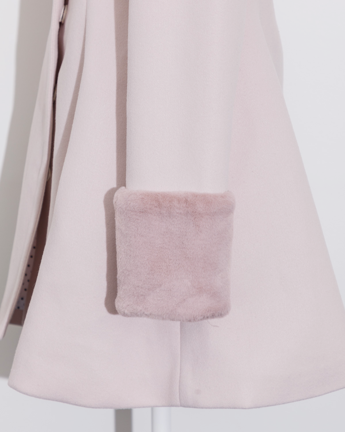 ヨークフリルリボンドーリーコート