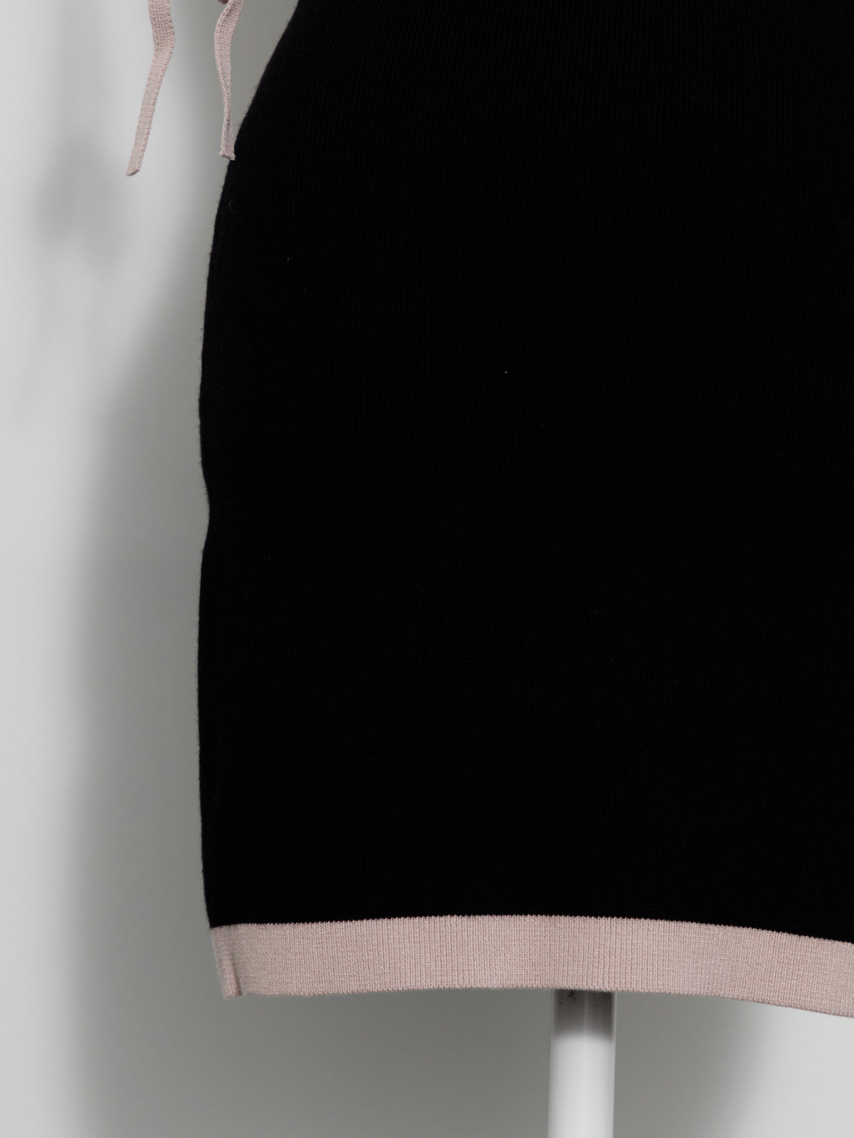 フロントファスナーモノグラムニットワンピ