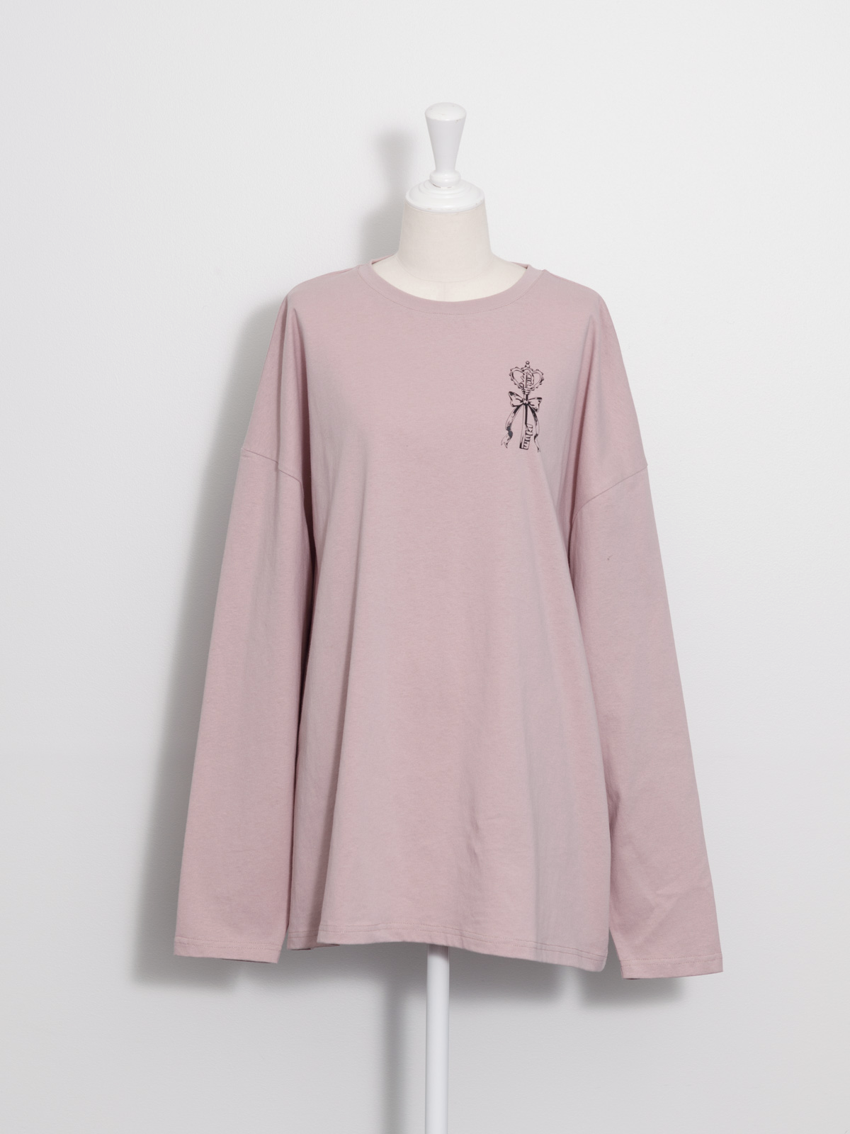 pium ロンT pium Heart padlock オーバーサイズロングTシャツ