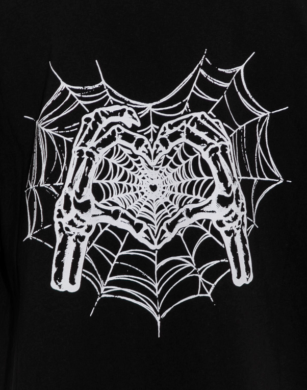 スケルトンハートオーバーサイズ半袖Tシャツ