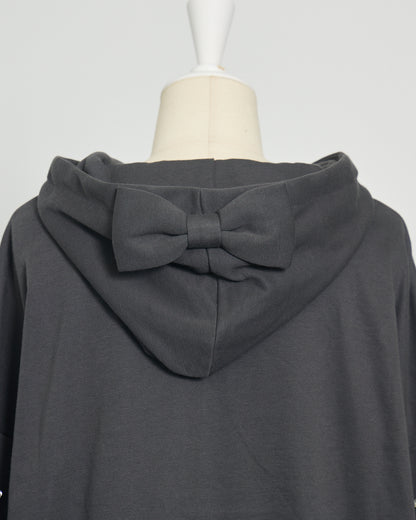 オーバーサイズビジュージップパーカー