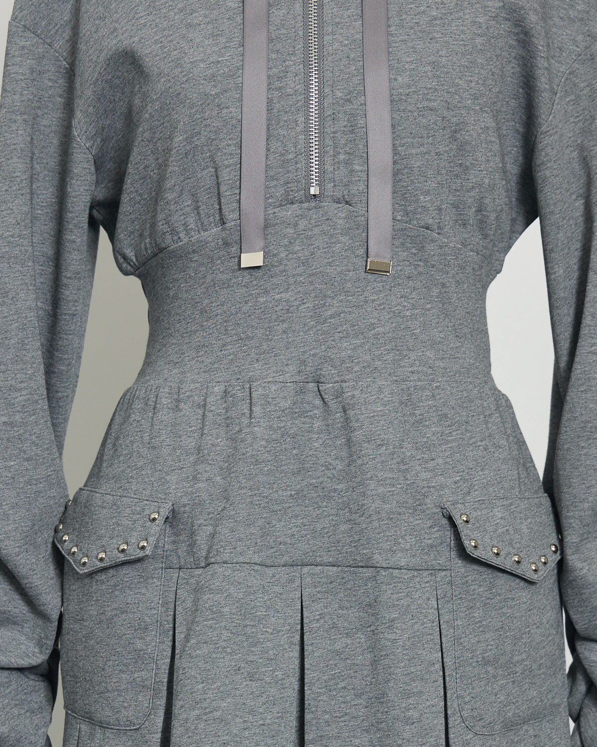 レイヤードプリーツボンディングワンピ