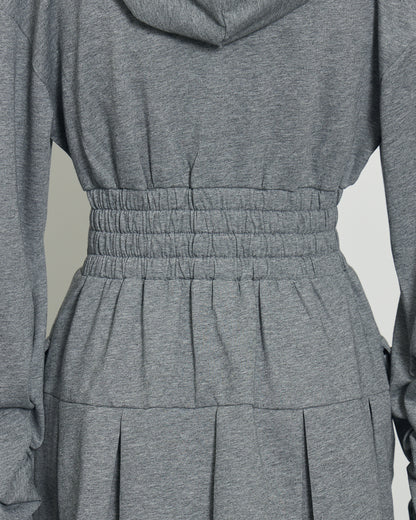 レイヤードプリーツボンディングワンピ