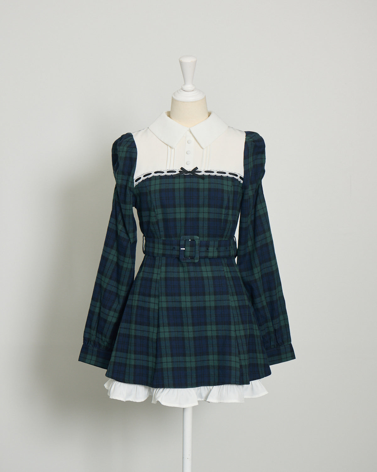 ヨーク切替ベルト付きワンピース – pium