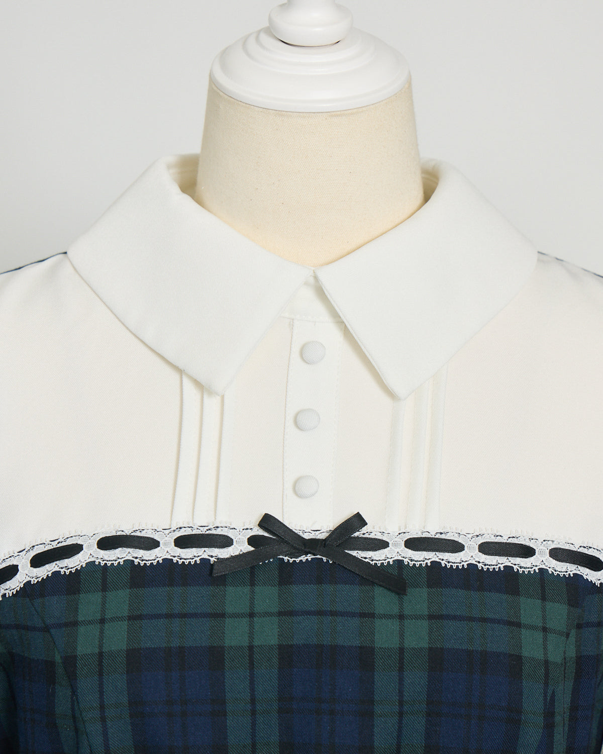 ヨーク切替ベルト付きワンピース