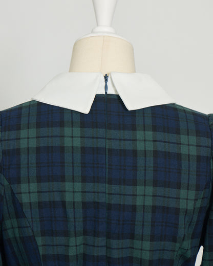 ヨーク切替ベルト付きワンピース