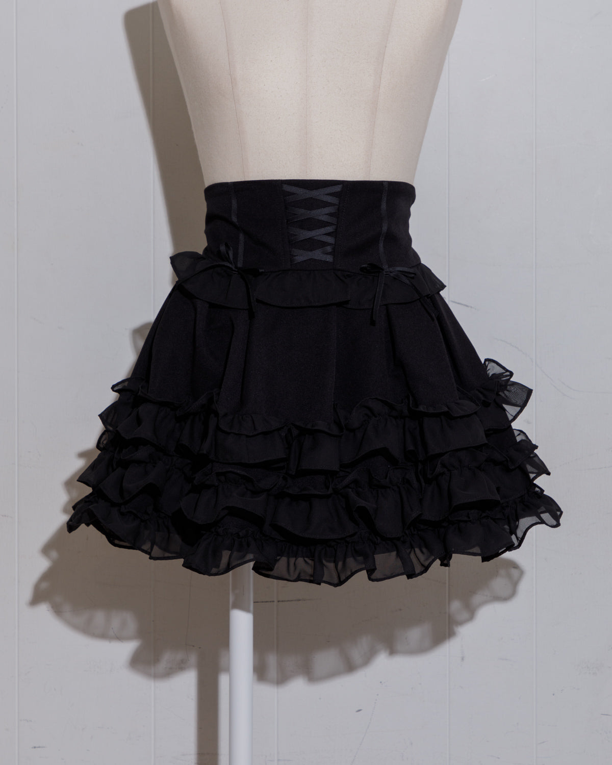 コルセットボリュームフリルスカート