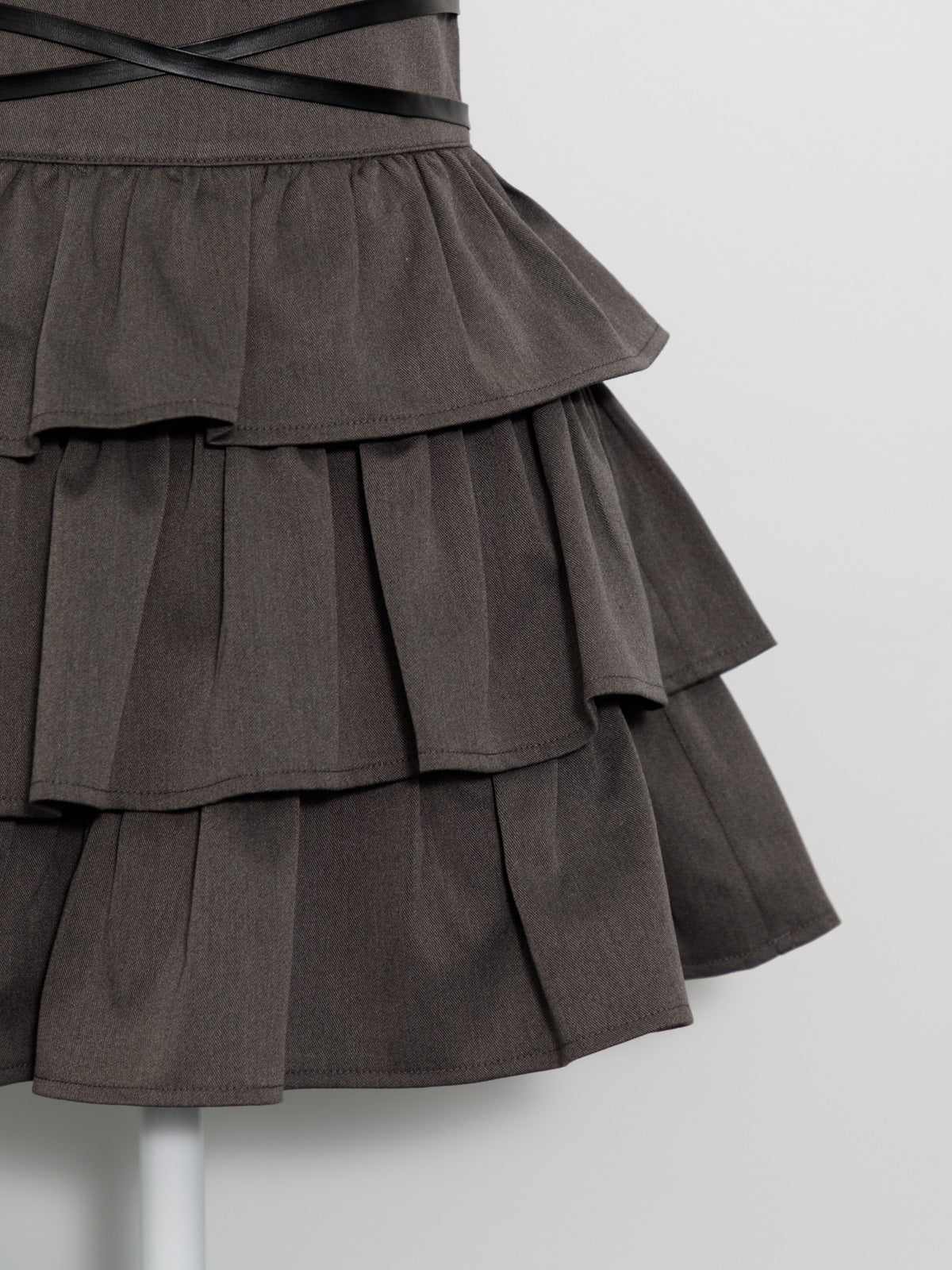 ウエストクロスティアードミニスカート