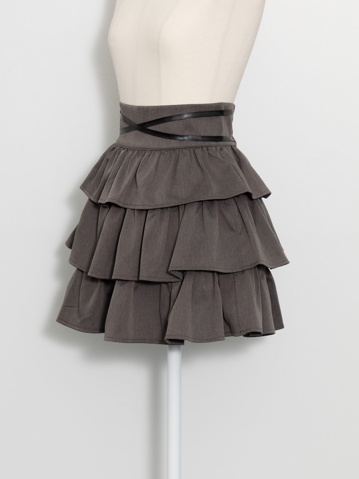 ウエストクロスティアードミニスカート