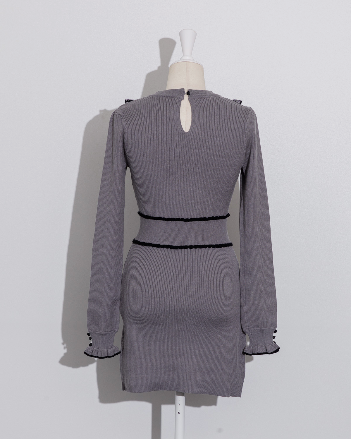 ♡ pium チュールフリルドーリーニットワンピース ♡ チュールフリルドーリーニットワンピース – pium