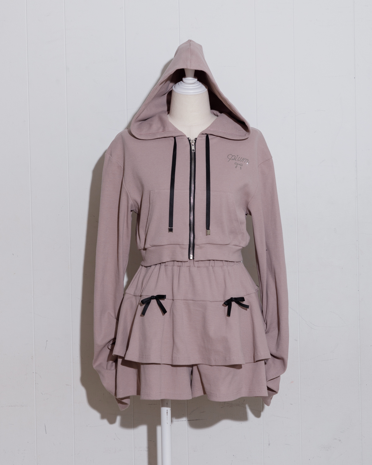 ギャザースリーブリブパーカーセット – pium ギャザースリーブリブパーカーセット – pium