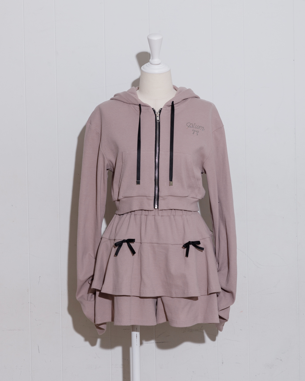 ギャザースリーブリブパーカーセット – pium ギャザースリーブリブパーカーセット – pium