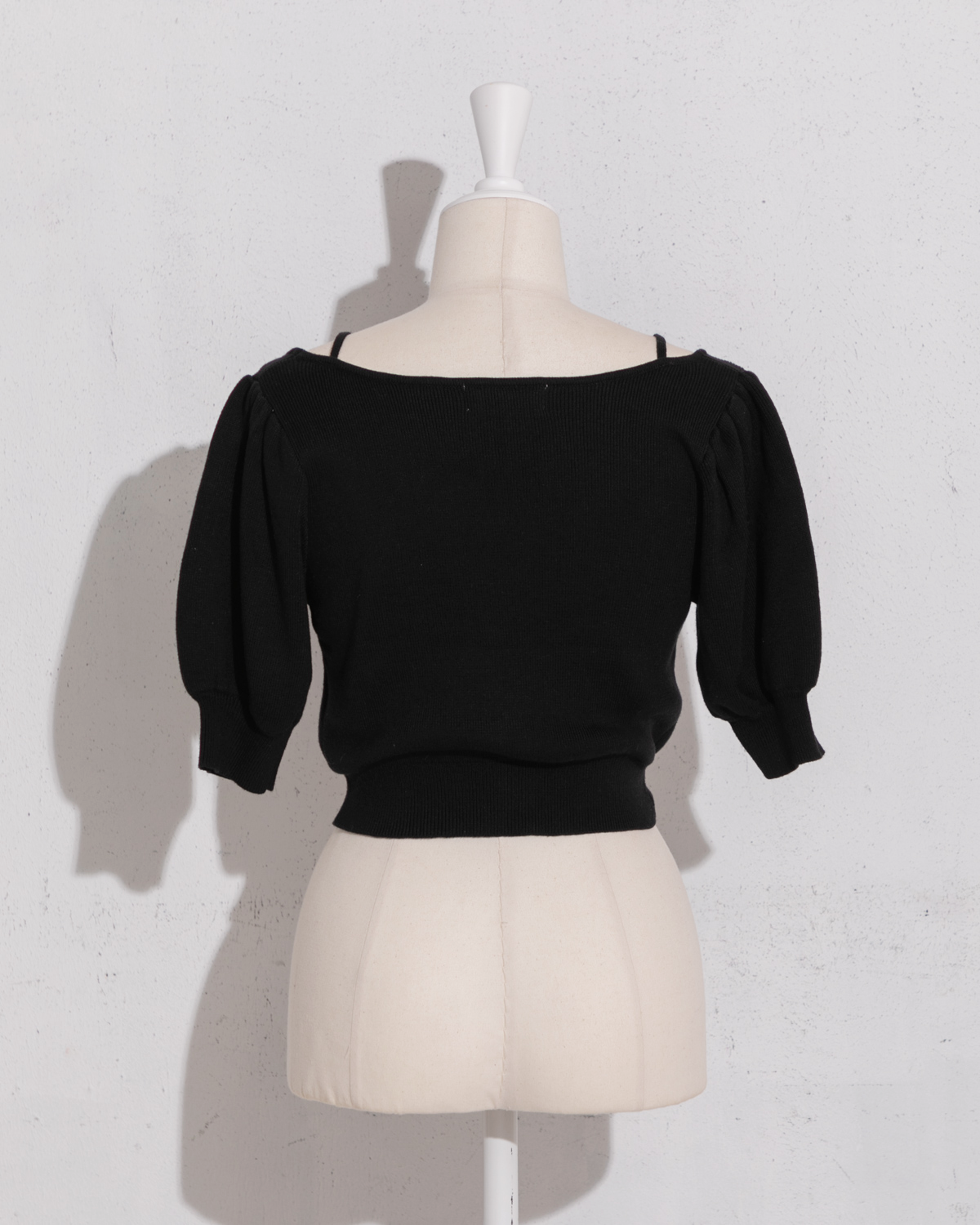 フリルキャミレイヤードニットトップス