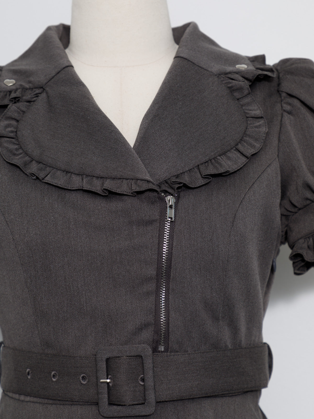 フリルカラーライダースセットアップ