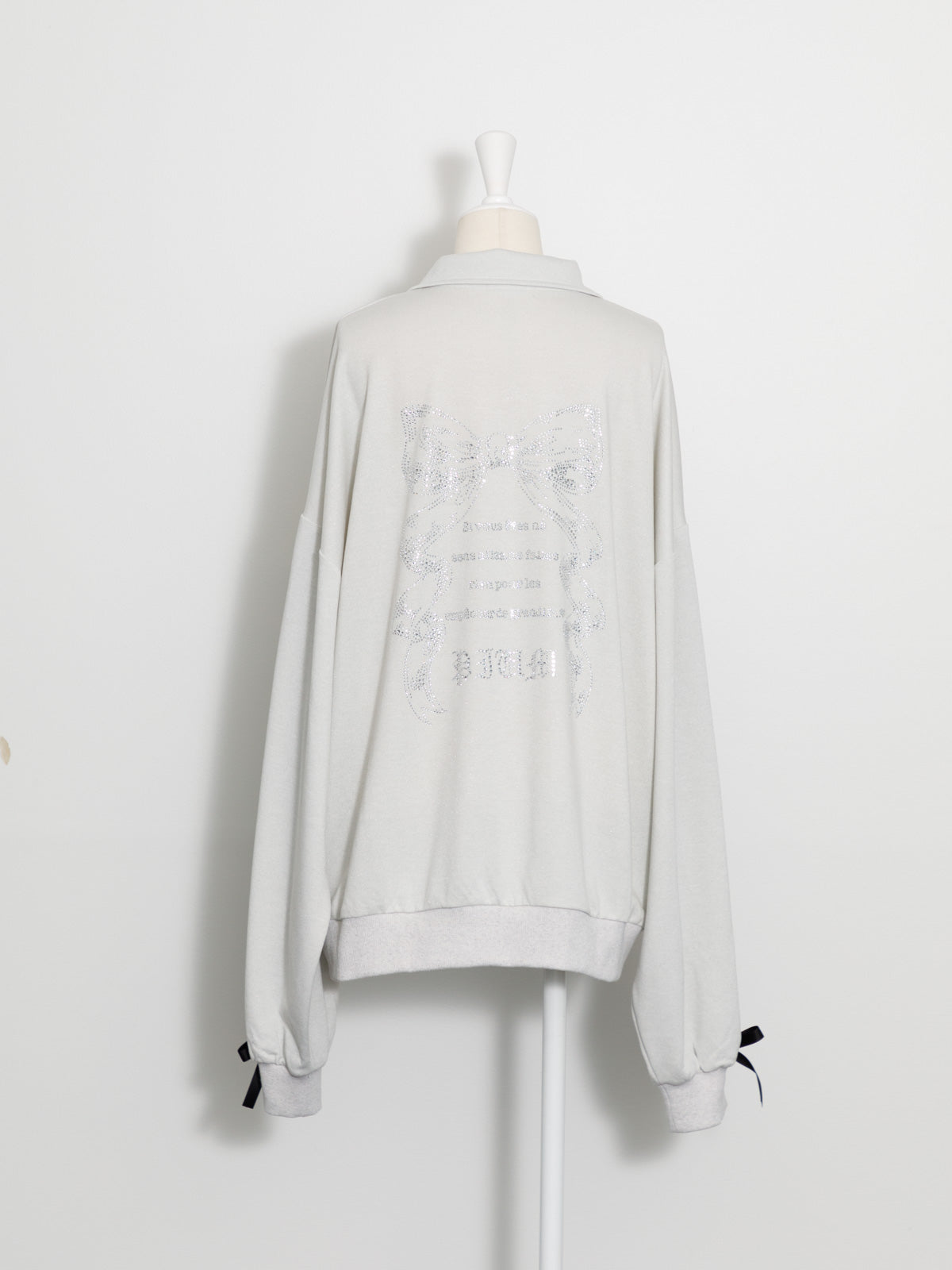 ダブルラインビジュープリントジップスウェット