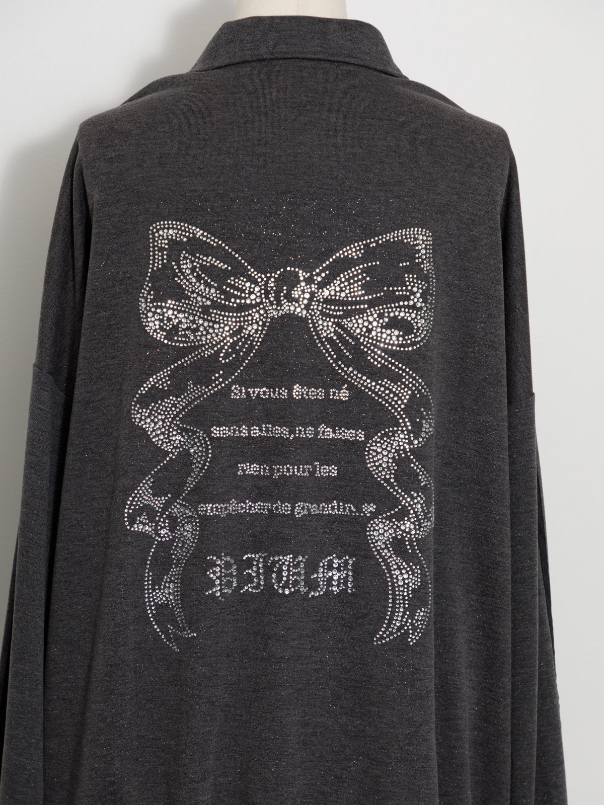 ダブルラインビジュープリントジップスウェット