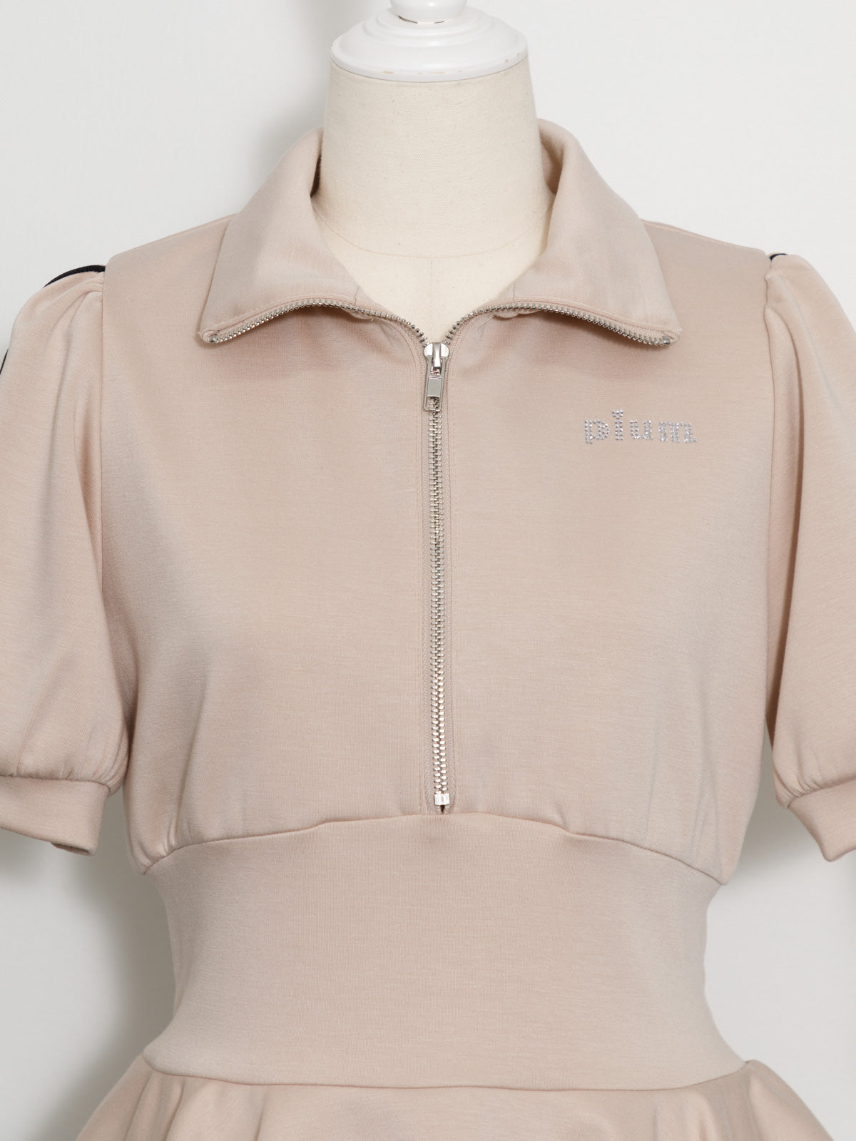 ダブルラインティアードジャージワンピース