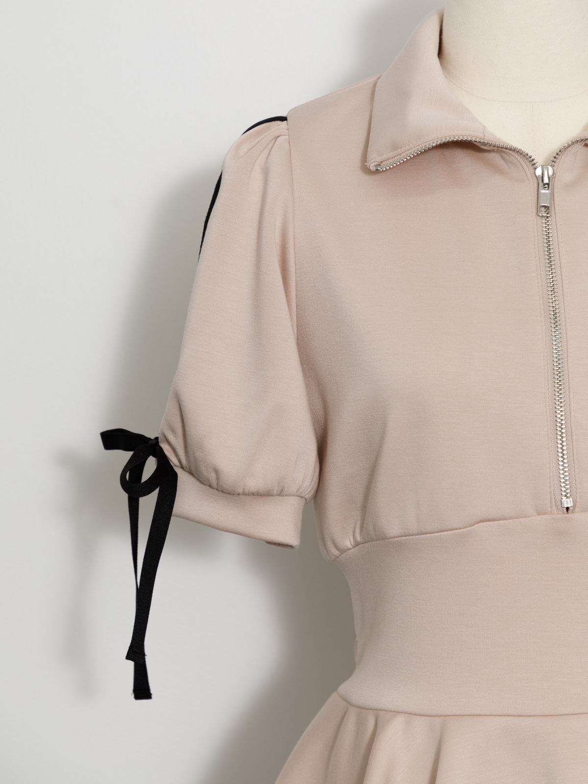 ダブルラインティアードジャージワンピース